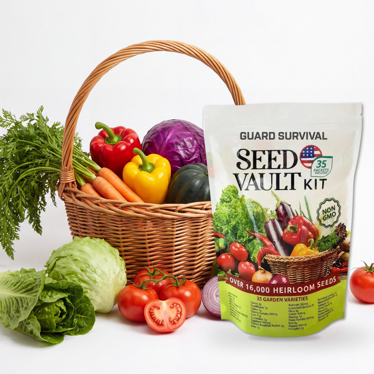 Guard Survival™ Heirloom Seed Vault Kit